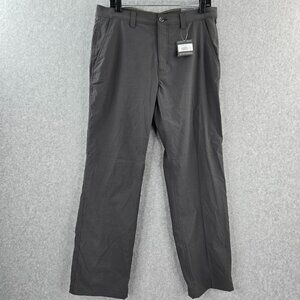 Eddie Bauer Pants Mens 34x30 Gray Classic Stretch Hiking Nylon Takeoff Chinos